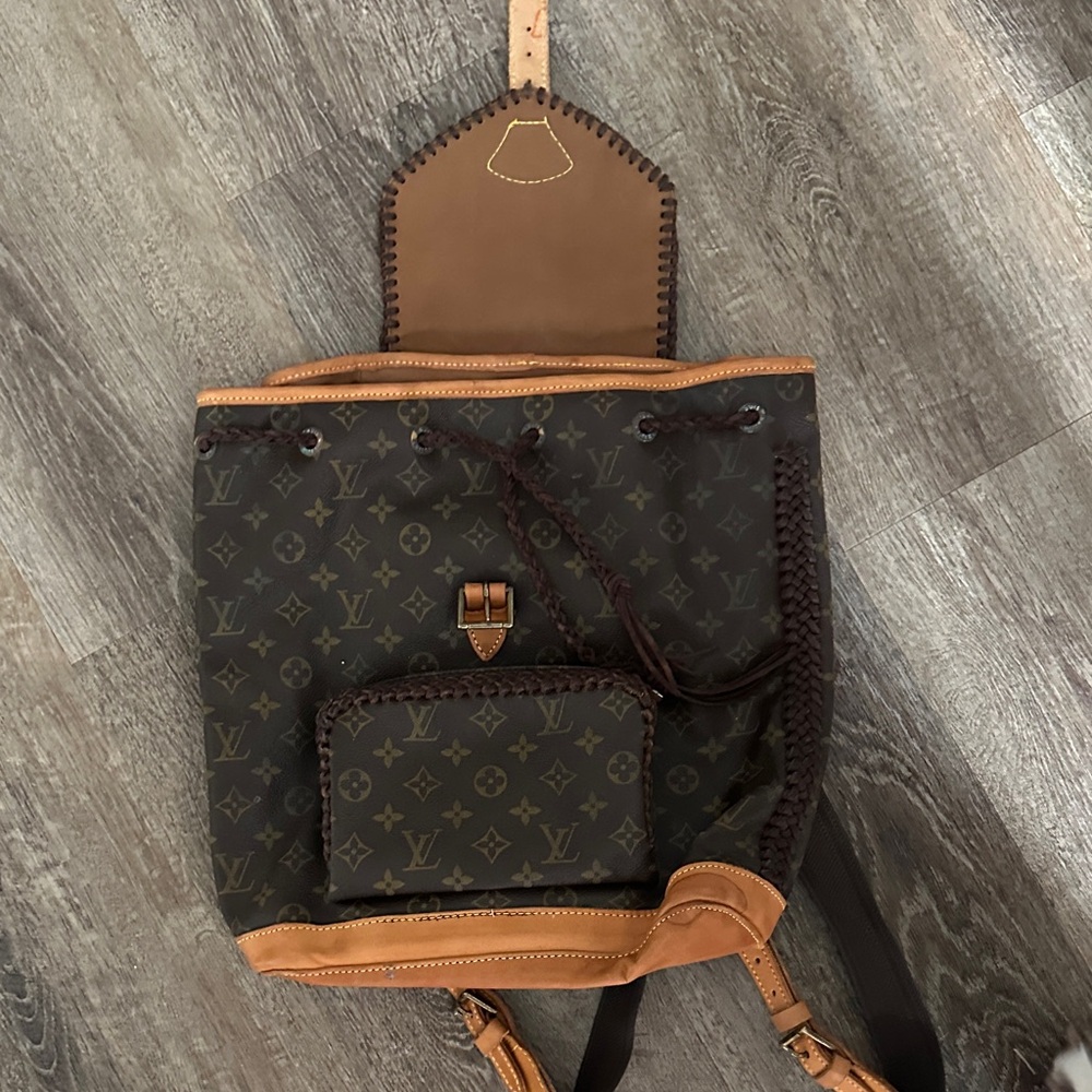 Louis Vuitton Monogram Brown and Tan Backpack